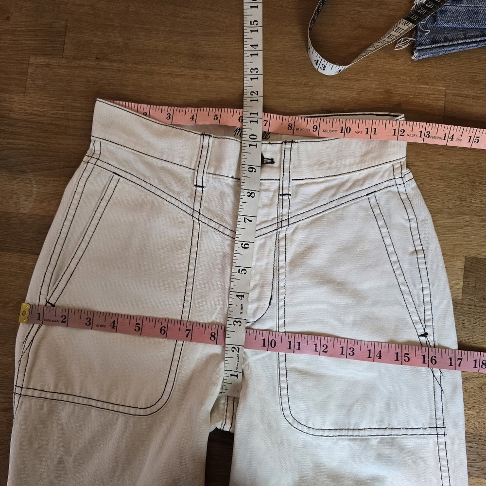 Madewell 23 Perfect Vintage Wide-Leg Jean Utility Pant In Garment-Dyed Canvas 23 - Picture 14 of 16